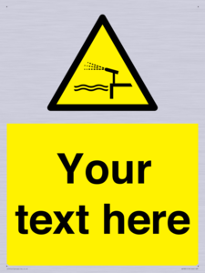 Custom warning water cannon